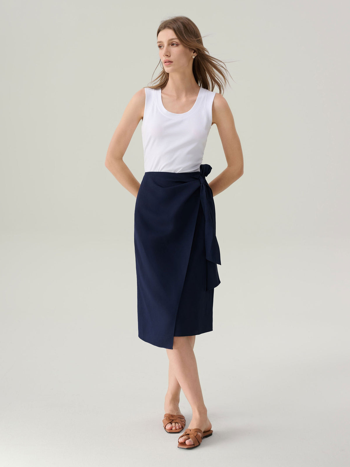 Kate Wrap Midi Skirt