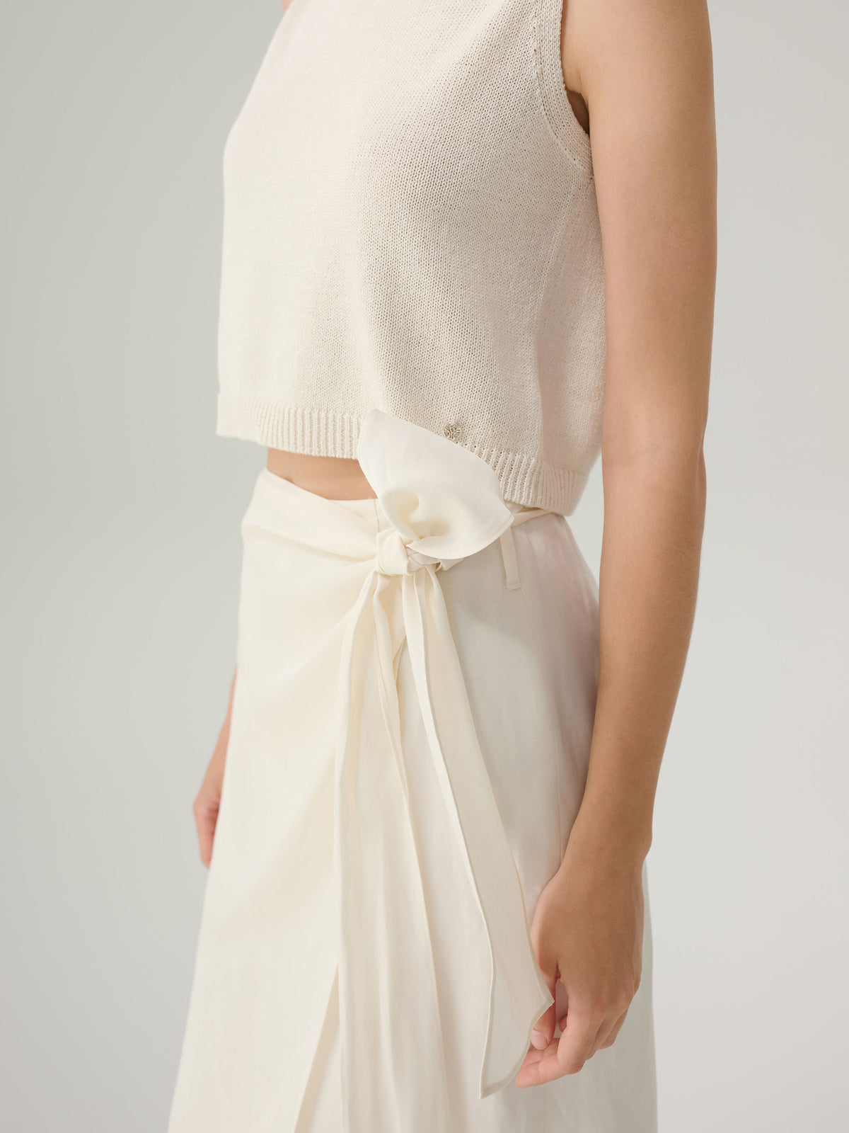 Scout Linen Wrap Midi Skirt