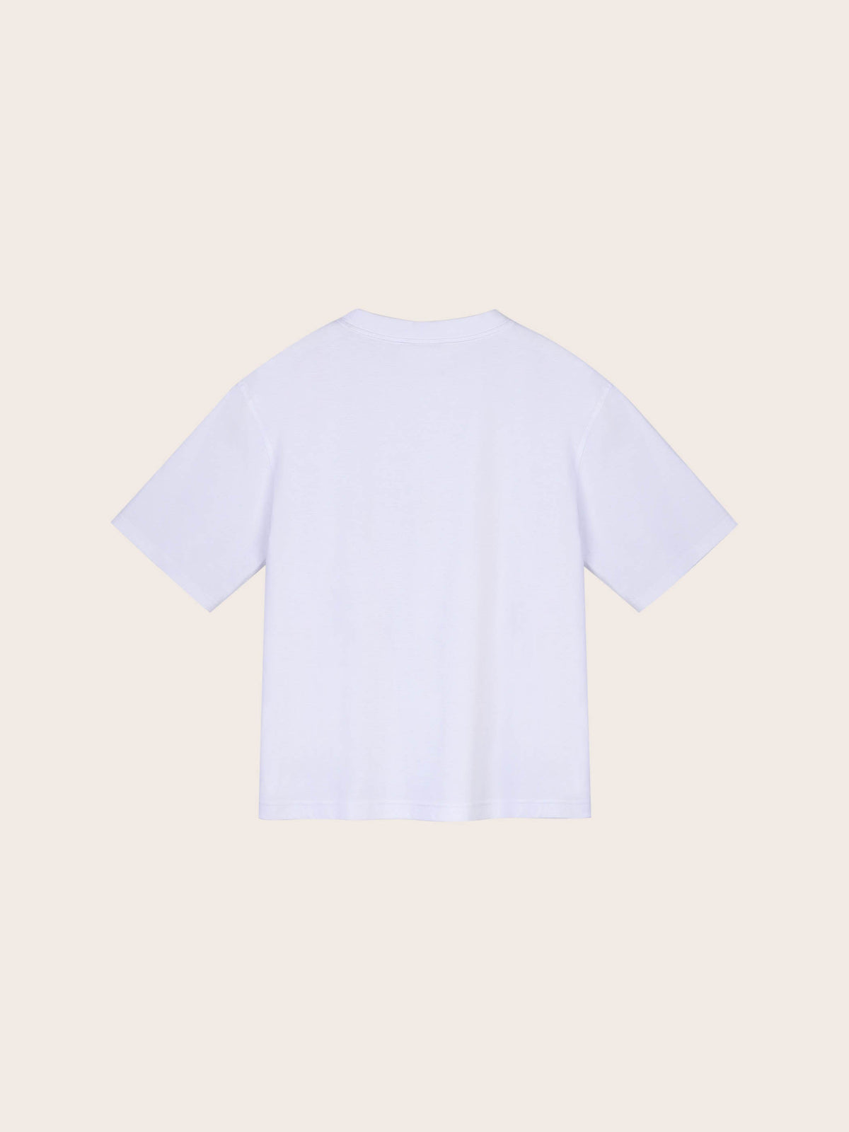 Sylvia Cotton/Silk White T-Shirt