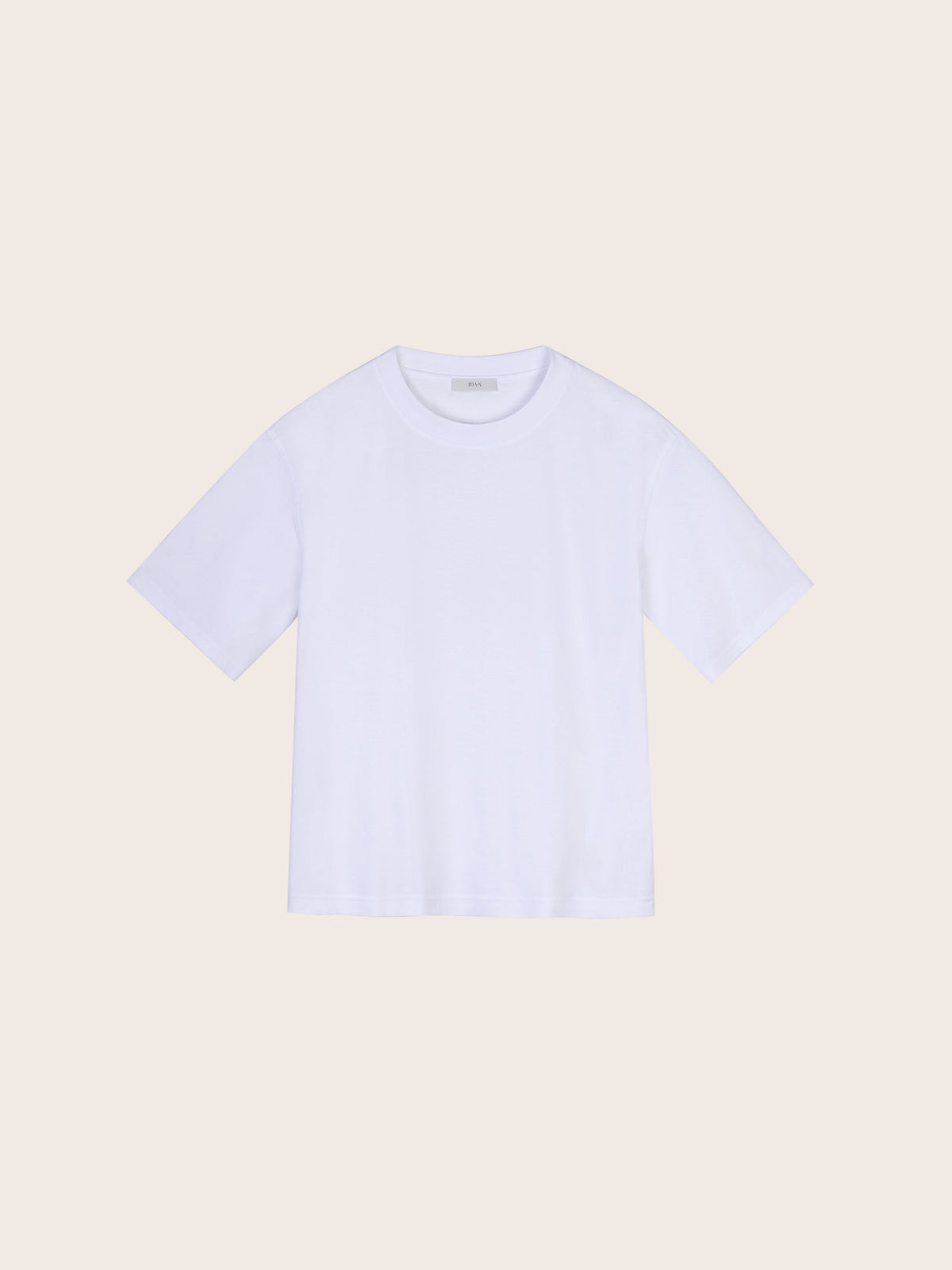 Sylvia Cotton/Silk White T-Shirt