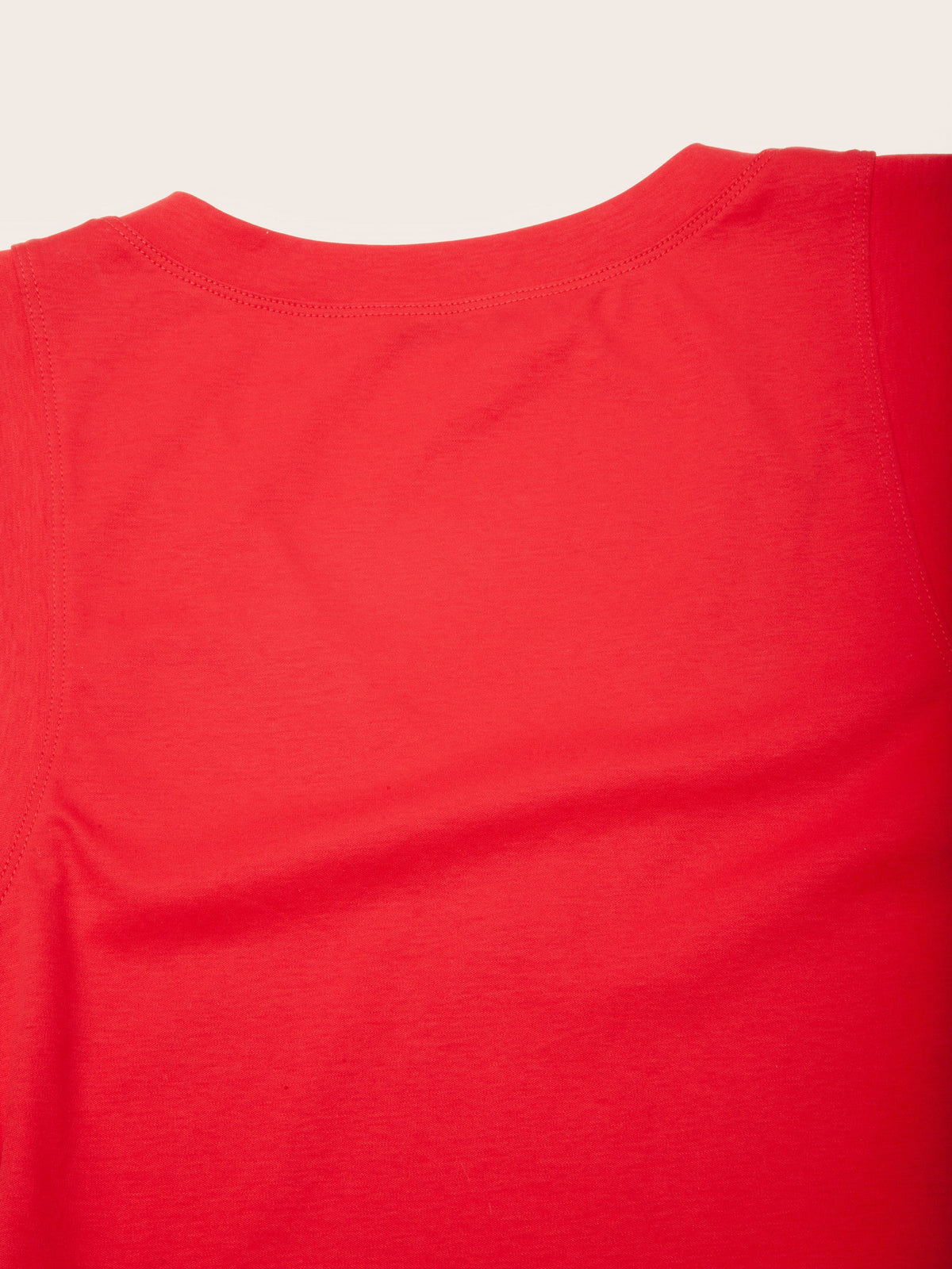 Mia Crimson Ruched Side V-Neck Sleeveless Tank