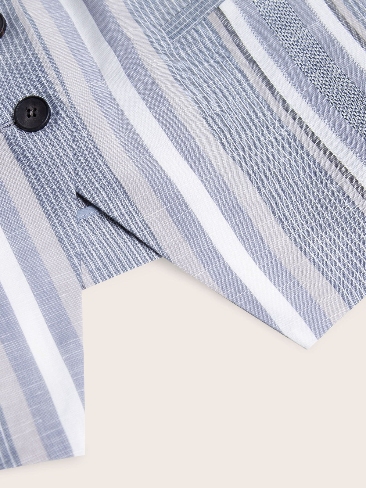 Joan Striped Linen Vest